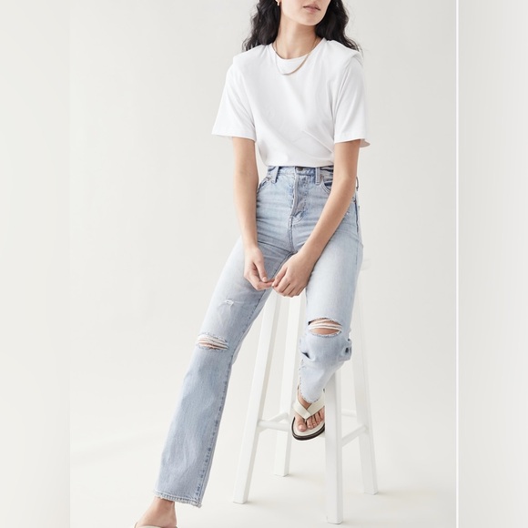pistola Denim - EUC PISTOLA Cassie high rise light wash straight leg jean. Size 27/4.
